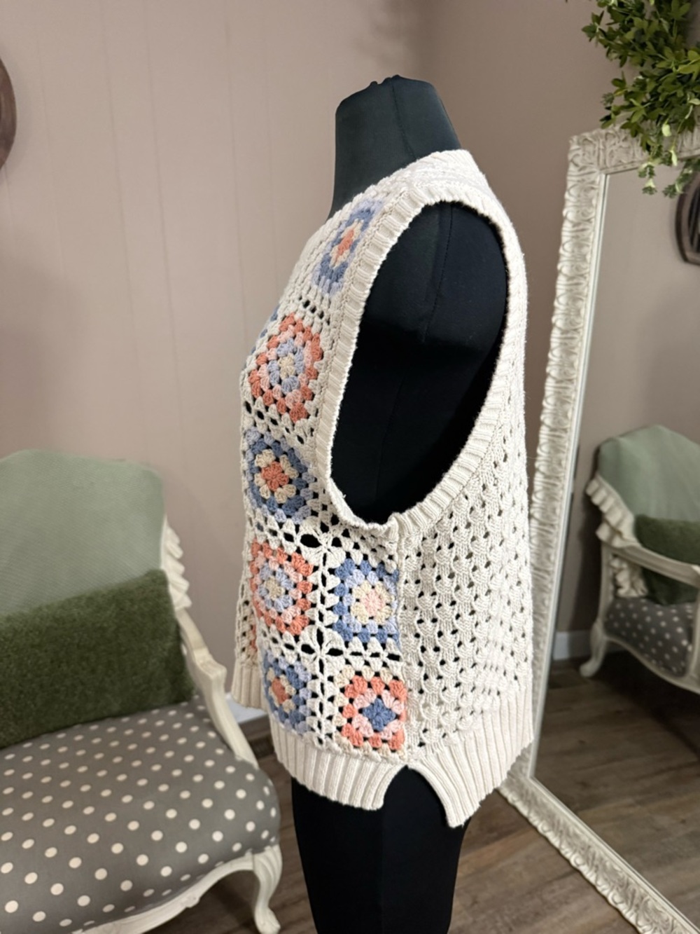 Lucky Brand • Crochet Geo Sweater Tank - Picture 15 of 15